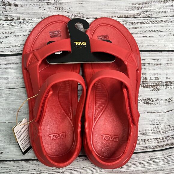 Teva Hurricane Drift Sandals Women’s 11 Firey Red Eva Water Sandals NEW - Picture 1 of 8